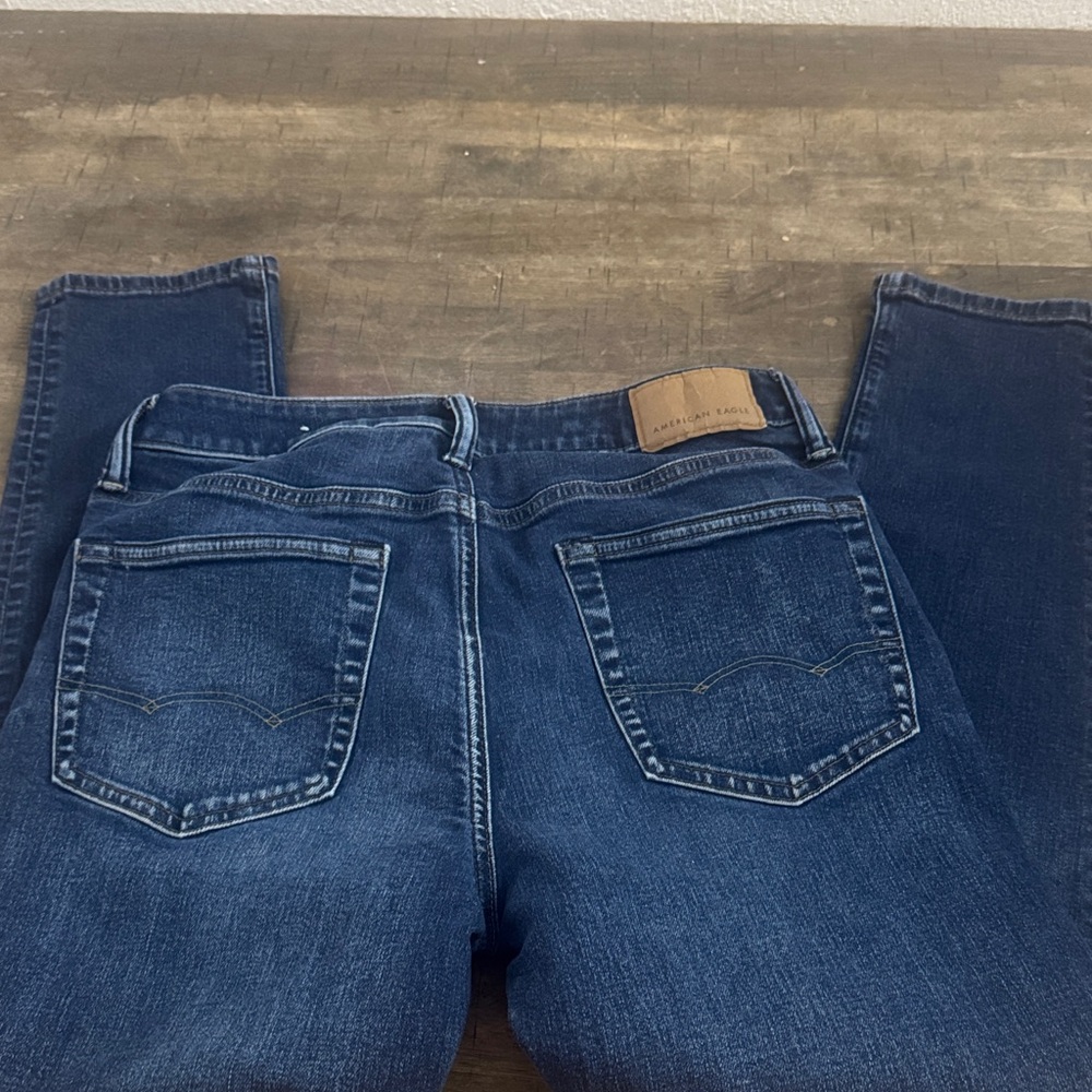 American Eagle Outfitters Dark Blue Straight Jeans